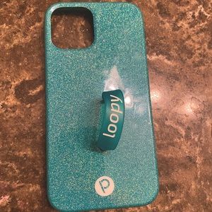 Turquoise Loopy case for iPhone 12 Pro